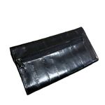 Vintage 80’s Lee Sands Bkack Eel Skin Wallet Black Photo 3