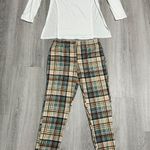 Rainbow Mint Green Plaid Two Piece Outfit Photo 0