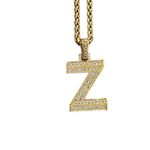 Keystyle Z Initial Zirconium Gold Tone Bling Necklace Adjustable New w Box Photo 2