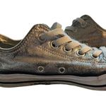 Converse Silver Metallic Low Top Shoes 153180F Lace Up Size 5 Mens 7 Women READ Photo 6