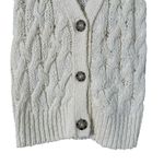 Anthropologie Pilcro Cable-Knit Sweater Tank in Cream Button Front, Size XS Photo 6