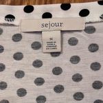 Sejour by Nordstrom White & Black Polka Dot Print Nina Sleep Shirt Plus Size 1X Photo 3