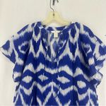 H&M  Cotton Tunic Dress Abstract Womens XL Blue Photo 1