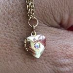 ✨Gold Heart Locket Necklace✨nwt Gold Photo 4