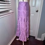 Garnet Hill Tiered Silk Boho Skirt Photo 3