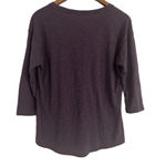 Sonoma Butterfly Print Purple 3/4 Sleeve Tshirt Women’s Large Photo 1