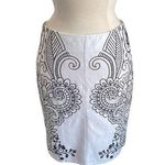 NEW YORK & COMPANY Pencil Skirt Womens Sz 6 White Lace Overlay Coquette Classic Photo 0