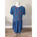 LuLaRoe Triangle Watermelon Midi Dress Photo 5