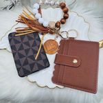 Mama Double Joy Wallet Wristlet Style D Brown Photo 5