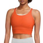 Nike NWT Yoga Luxe Cropped Tank CV0576-817 Size XSmall Orange Sports Photo 1