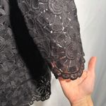 Womens Black Floral Lace Blazer Jacket Sheer Whimsigoth XL Pockets Gothic Office Photo 5