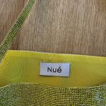 Nué Women's Yellow Crystal Embellished Charlotte Cropped Top Size XS Photo 4