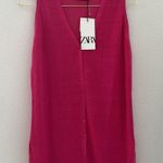 ZARA  Linen Blend Oversized Button-Down Vest Photo 4