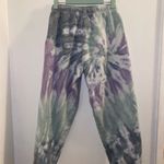 TNA Sweatpants Tie Dye Green Purple Fleece Lined Jogger Pant Womens Extra Small Size XS Photo 2
