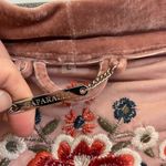 Paparazzi  velvet burnout kimono dusty rose Embroidered Floral size L Y2K boho Photo 3