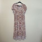 Sundance  Boho‎ Floral Midi Dress Size 8 Photo 1