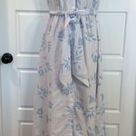 Draper James  Blue Floral Striped maxi Dress 2 Photo 0