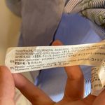 ZARA  Woman Blue Striped Embroidered Floral Button Down Shirt Size S Photo 6