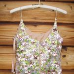 Mac Duggal 6153 Multicolor Sleeveless Floral Paillette Embellished Mesh Gown Photo 12