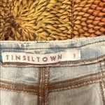Tinseltown  High Waist Light Blue Denim Shorts Photo 1