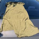 Bershka XS Olive green long slit tunic Photo 0