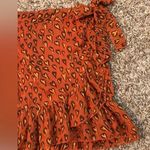 Urban Outfitters heart print, bow tie side, ruffle mini skirt Photo 3