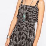 Free People NWT Paper Flower Black Comb Mini Dress 4 Photo 3