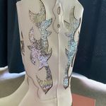 Wild Pair  White and Silver Heeled Boots Photo 2