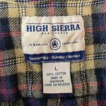 High Sierra  cotton flannel button down shirt.  Size Large. Photo 3