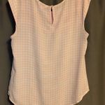 Candie's  Barbiecore Pink and White Gingham Plaid Lace Sleeveless Blouse Photo 1