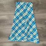 GG Blue High Rise‎ Bermuda Stretch Golf Shorts Blue Plaid Size 12 Photo 1