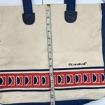 Vintage Carnival Cruise Line The Fun Ship Tote Bag Travel Shoulder Shopping Vaca Tan Photo 9