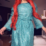 Ponyo’s mother costume and wig Green Size M Photo 0