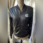 Rocawear  Gold & Black Shimmery Bomber Jacket Vintage Photo 2