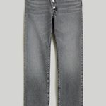 Madewell NWT:  90s straight jean in burwick wash cross tab button fly Photo 5