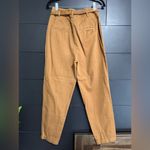 Free People  Brown Tan Paper Bag Style Waist Tie Women’s Pants Sz 2 EUC Photo 1