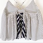 Kendall + Kylie Black Criss Cross Top Photo 5