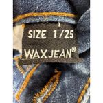 Wax Jean High Rise Denim Skinny Jeans Dark Blue Wash Ripped Distressed Sz 1/25 Photo 15