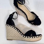 Circus by Sam Edelman Sam Edelman Circus Black Suede Espadrille Wedge Sandals Womens 9.5 Beachy Summer Photo 11