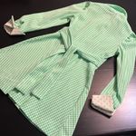 Vintage 60s/70s Long Sleeve Dress. International ladies garment workers union. Green Photo 7