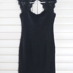 Adrianna Papell Adriana Papell Guipure Lace Overlay Cutout Back Sheath Mini Dress Y2K Vintage 4 Photo 3