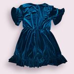 MISA Los Angeles  Desma Wrap Dress in Emerald Green Velvet Size Large Photo 7