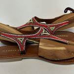 Madden Girl Steve Womens 8.5M Faux Leather Beaded Back strap Thong Sandals Boho Photo 12