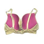PINK - Victoria's Secret PINK Victoria’s Secret Yellow Leopard Print Wear Everywhere Push-up Bra Photo 3