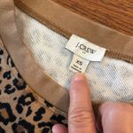 J.Crew  Leopard Crewneck Sweatshirt Size XS Animal Print Photo 3