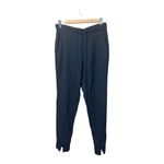 Theory  Black Navy Double Knit Jersey Slouchy Jogger Pants Photo 8