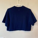 AMI Alexandre Mattiussi Embroidered Logo Cropped Crewneck T Photo 9