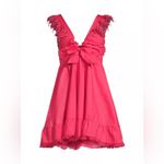 Peixoto Farrah Lace Trim Mini Dress Hot Pink Revolve 100%‎ Cotton Size L Size L Photo 7