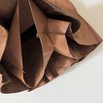 The Impeccable Pig  Faux Leather Brown Mini Skirt Photo 3