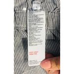 Uniqlo Striped White and Grey Linen Cotton Blend Pull-on w/Cord Shorts sz. S Photo 5